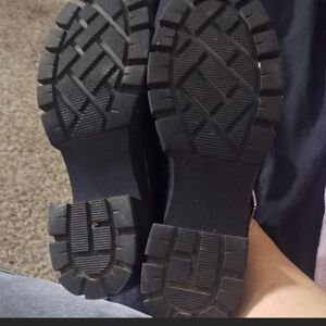 Black Chunky Sole Boots